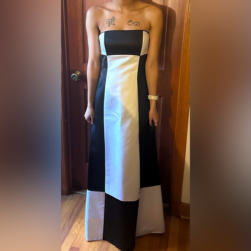 Black and white prom dress NEW with tags